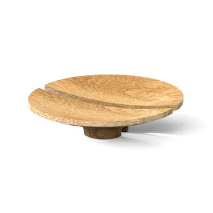 Beech cabinet knob from two 5" half round parts